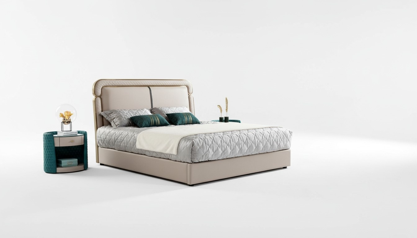 Schlafgarnitur Konsolentisch Hocker Nachttisch Bett Schlafzimmer Möbel Garnitur