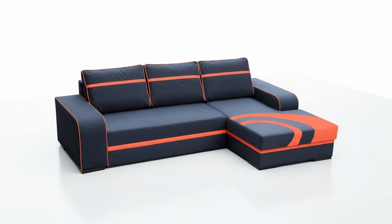 Schlafsofa Eck Sofa Couch Bettfunktion Polster Eck Garnitur Schlaffunktion Neu