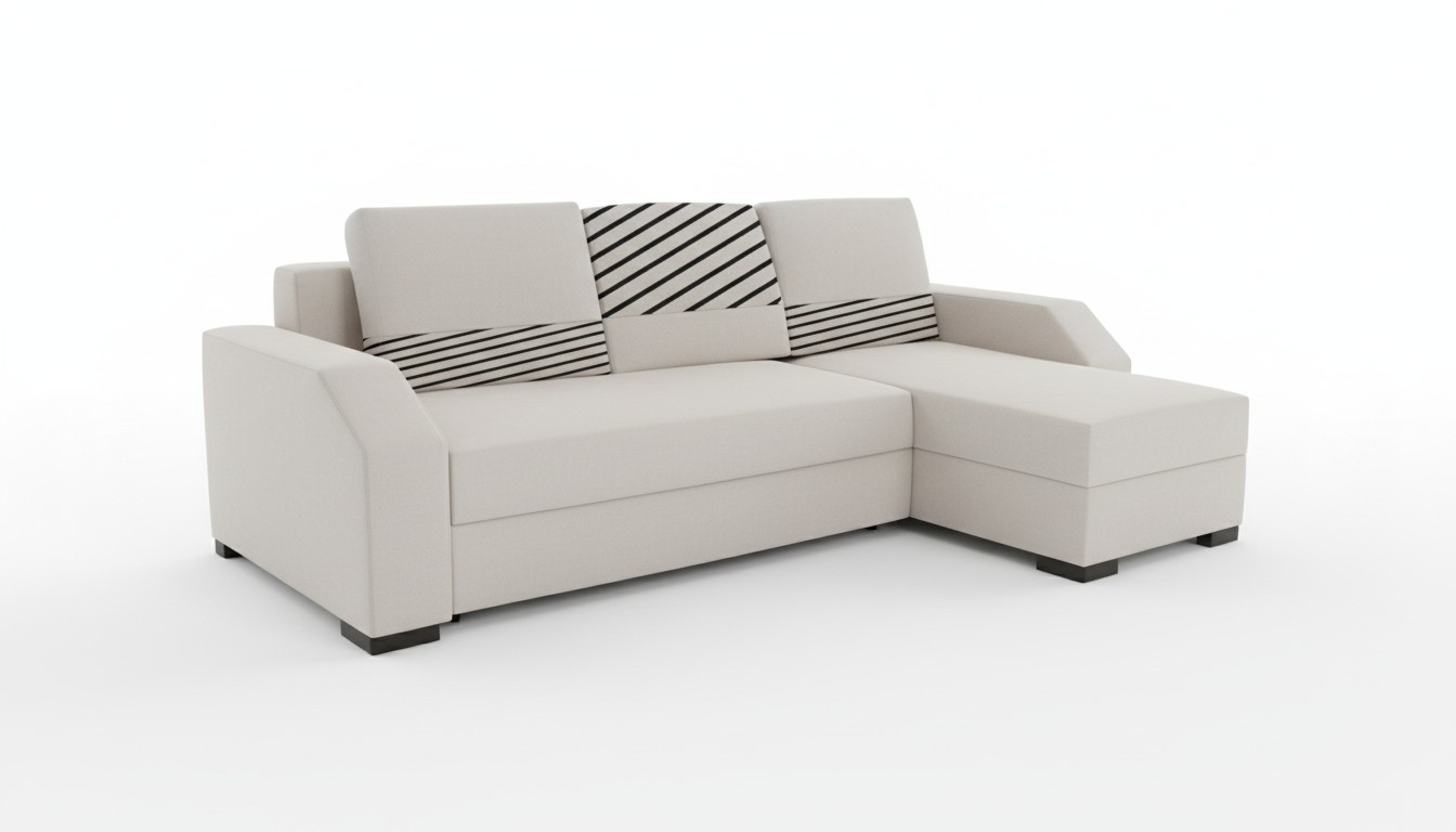 Schlafsofa Sofa Polster Wohnzimmer Ecksofa Funktions Couch Textl Sitz
