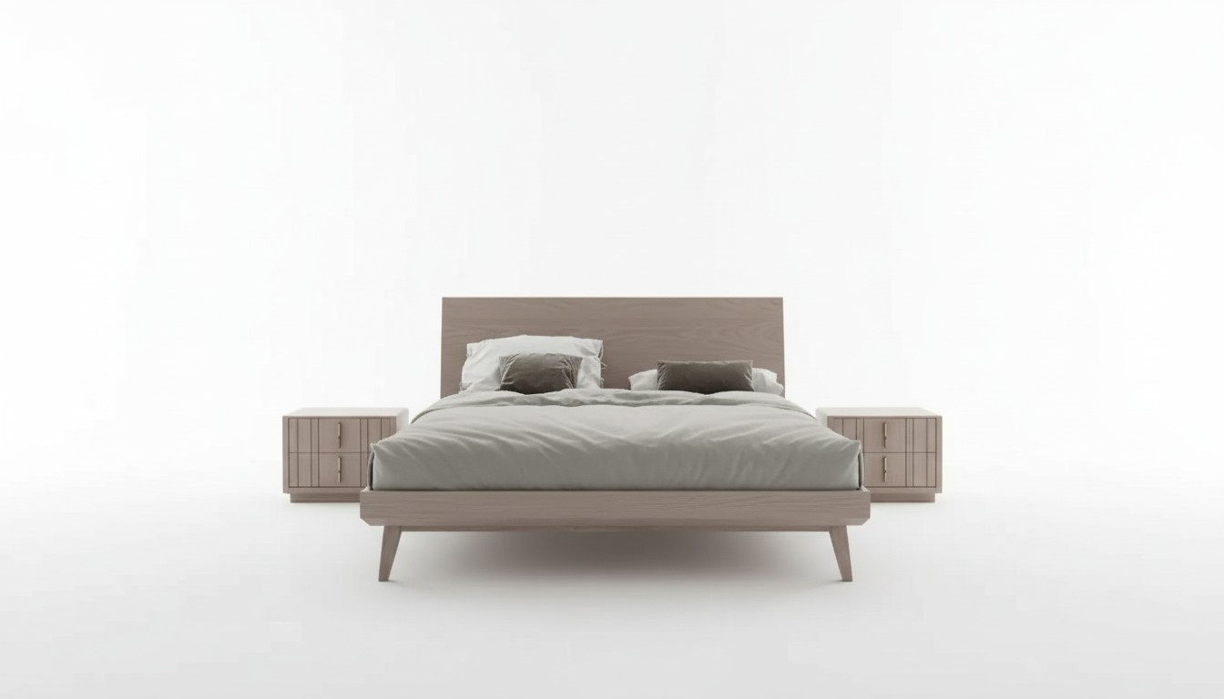 Schlafzimmer Bett 2x Nachttische Luxus Möbel 3 Stück Modern neu