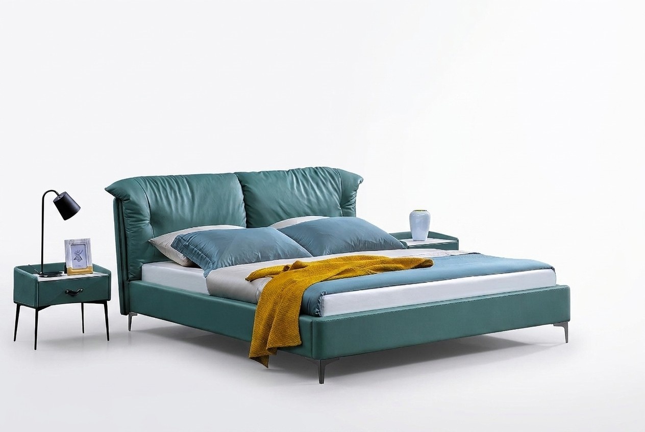 Schlafzimmer Bett Nachttische 3 tlg. Set Design Luxus Betten Holz Doppelbett Neu