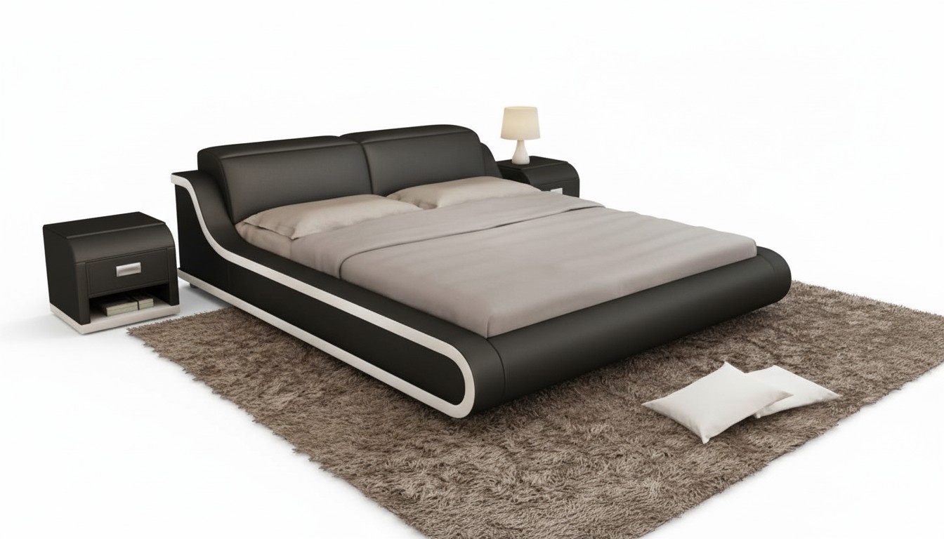 Schlafzimmer Design 180x200 Neu Möbel Luxus Modern Betten Polster Gestell Betten