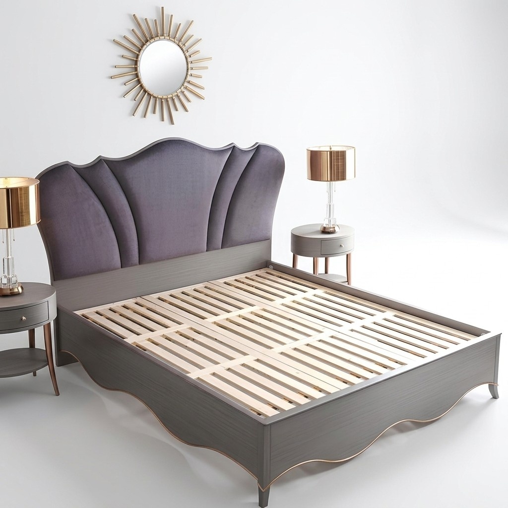 Schlafzimmer Designer Bett mit Nachttischen 3tlg. Betten Garnitur Luxus Möbel