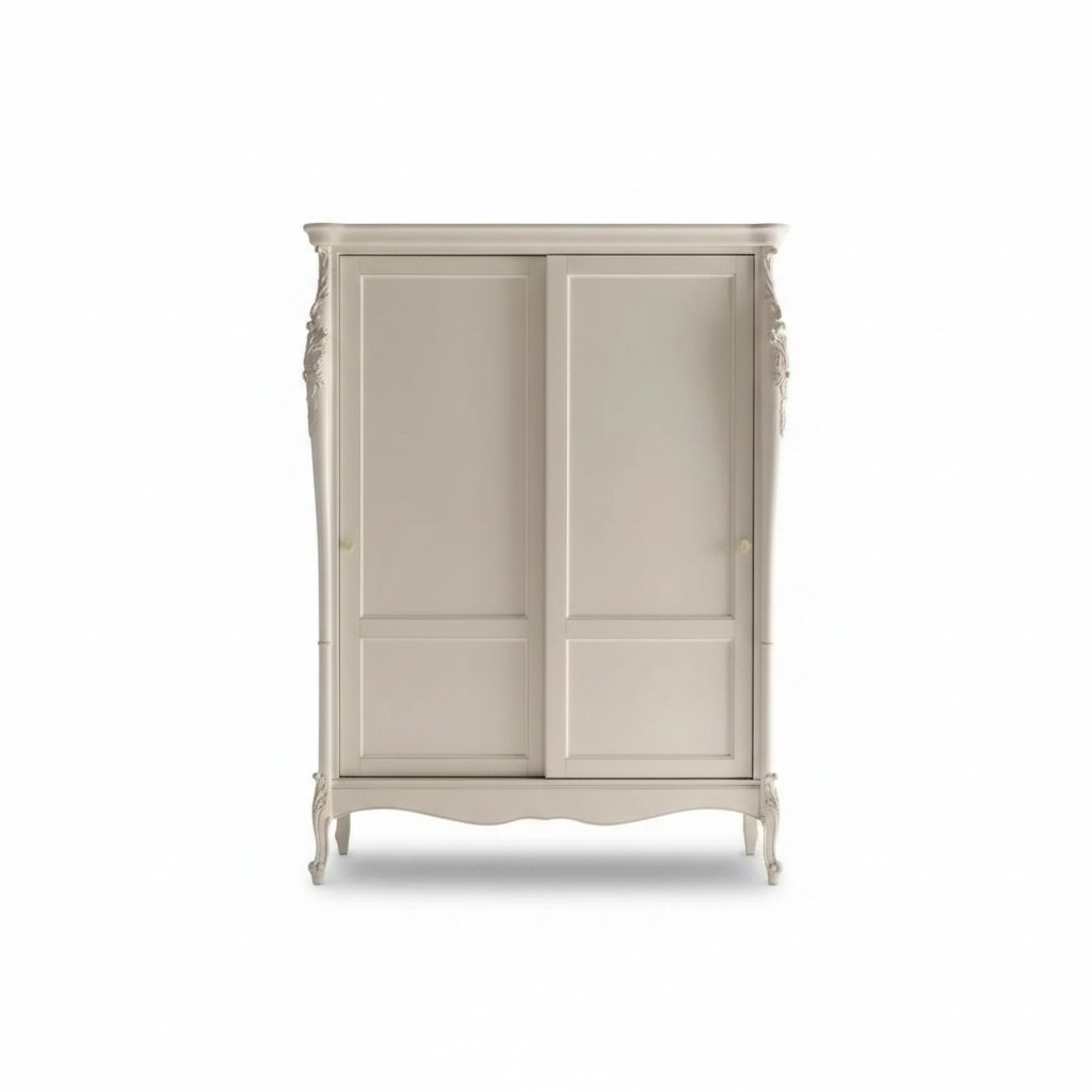 Schlafzimmer Holz Kleiderschrank Luxus Design Schränke Modern Beige Neu
