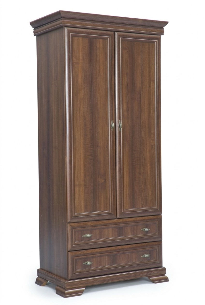 Schlafzimmer Kleiderschrank 2 türiger Holz Wandschrank Schrank Kleiderschränke