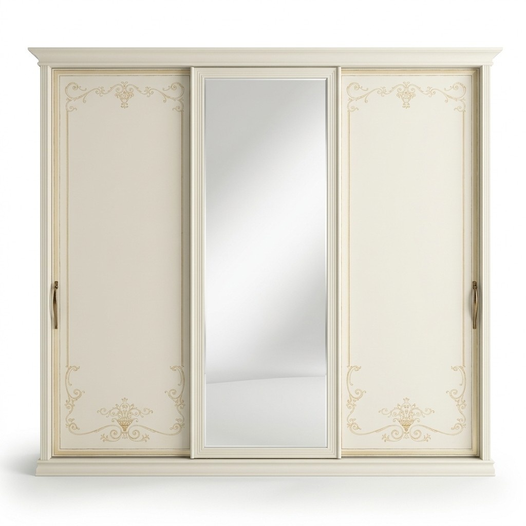 Schlafzimmer Kleiderschrank Schiebetüren Schrank Holz Mehrzweckschrank Spiegel