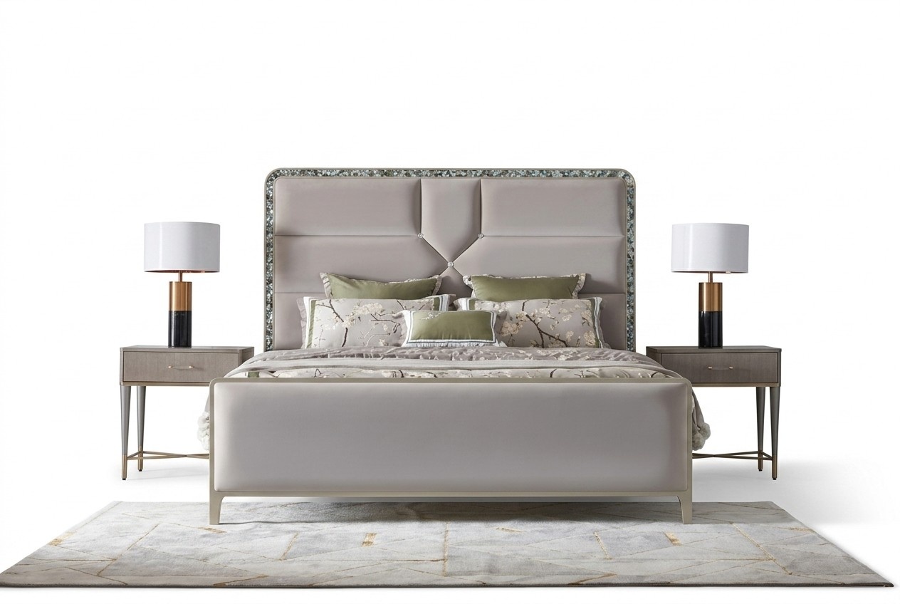 Schlafzimmer Luxus Bett Design Bett Betten 180x200cm Dubai Doppel Hotel Holz