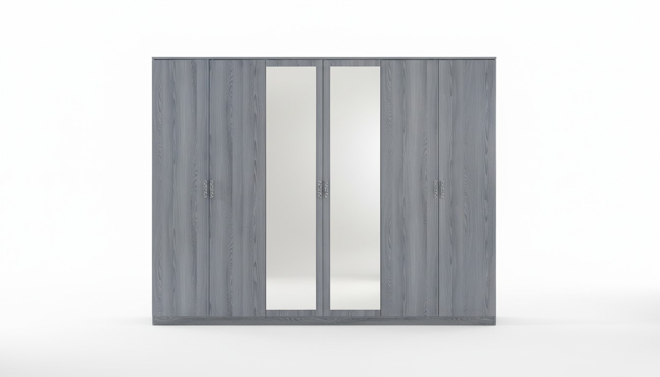 Schlafzimmer Möbel Kleiderschrank Schränke Schrank Schrankwand 6 Türen Holz Neu