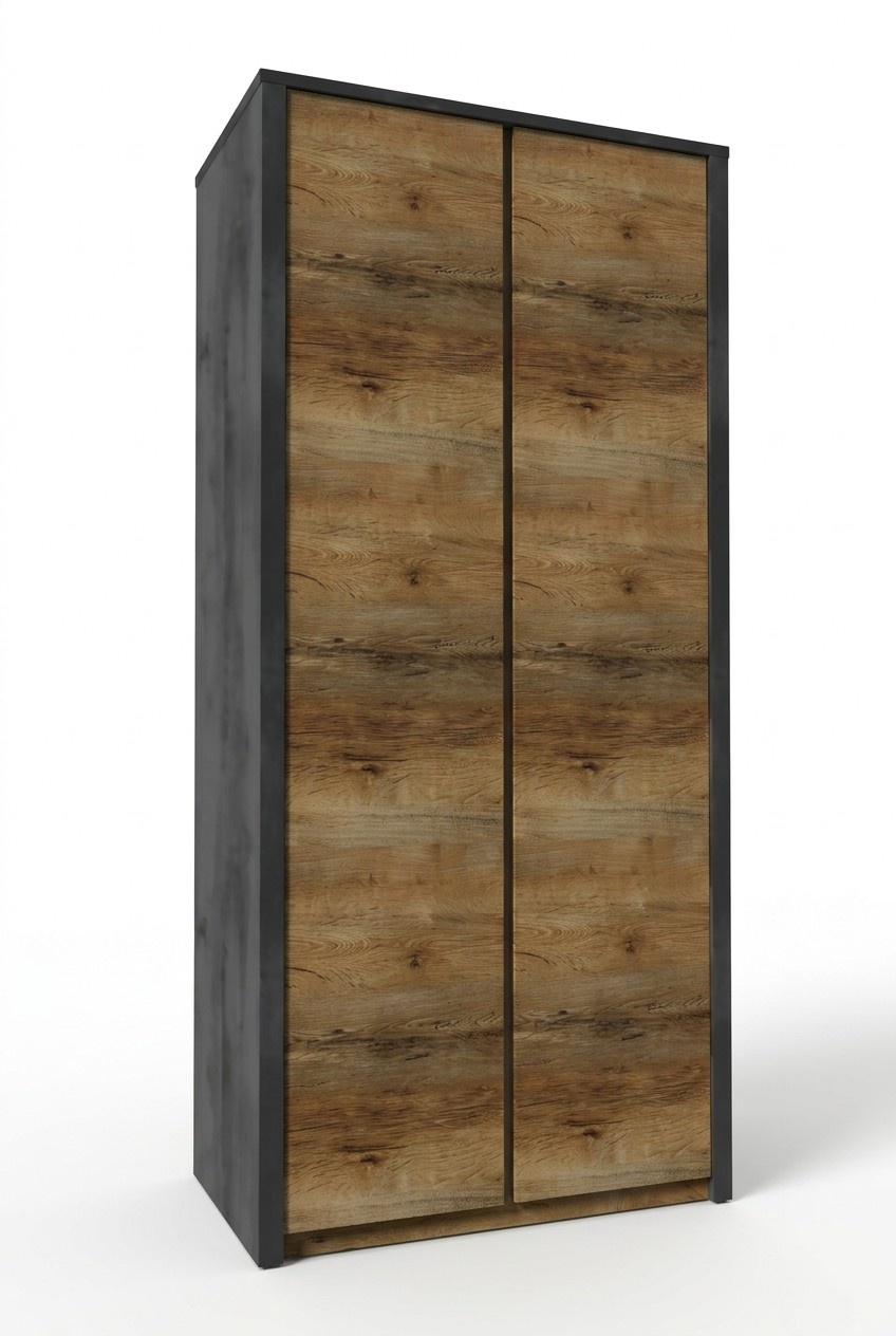 Schlafzimmer Schränke Holz Möbel Schrank Landhaus Kleiderschrank Design Braun