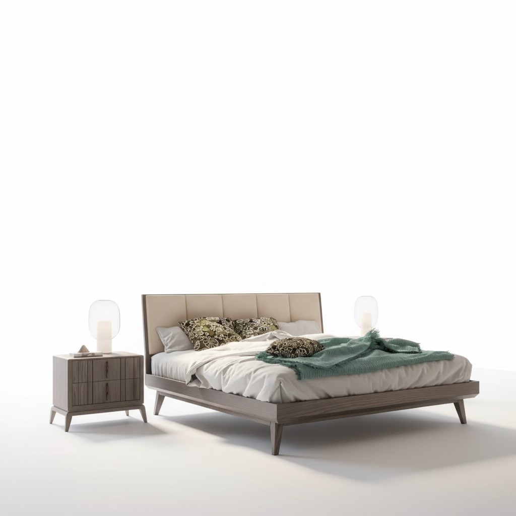 Schlafzimmer Set Bett 2x Nachttische Design Luxus 3tlg Modern Betten