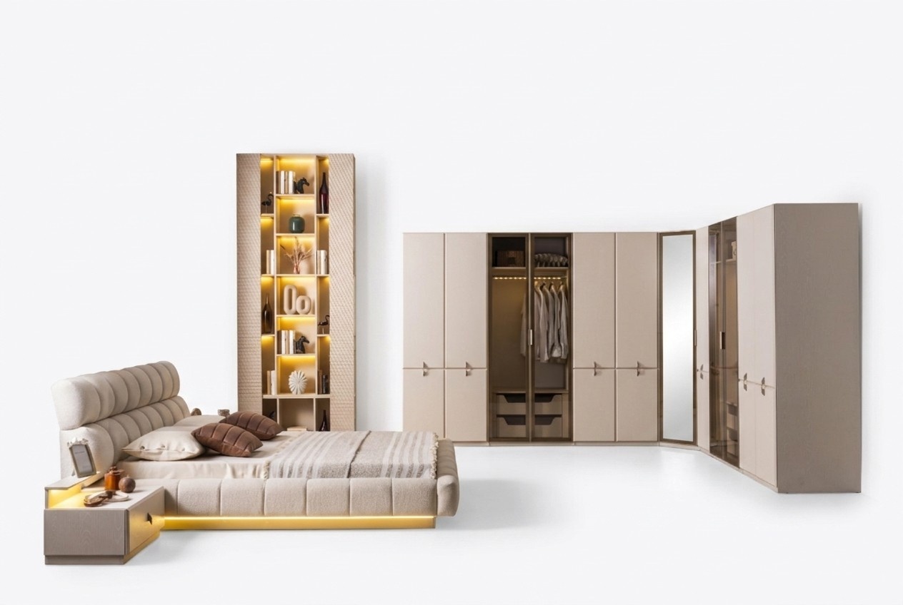Schlafzimmer-Set Modernität und Lakonie in modischem Format