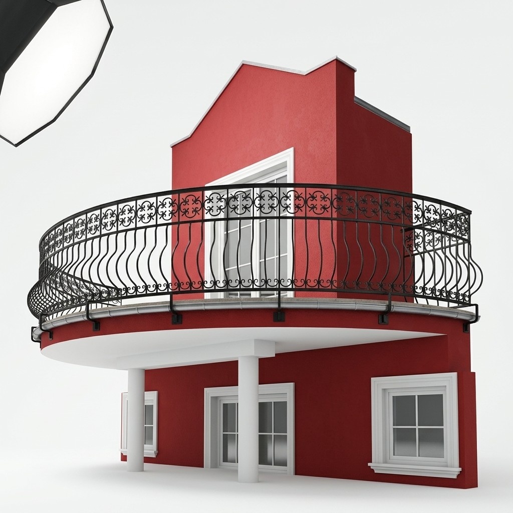 Schmiedeeisen Zaun Geländer Balkon Fall Schutz Treppen Balkone Handarbeit M127