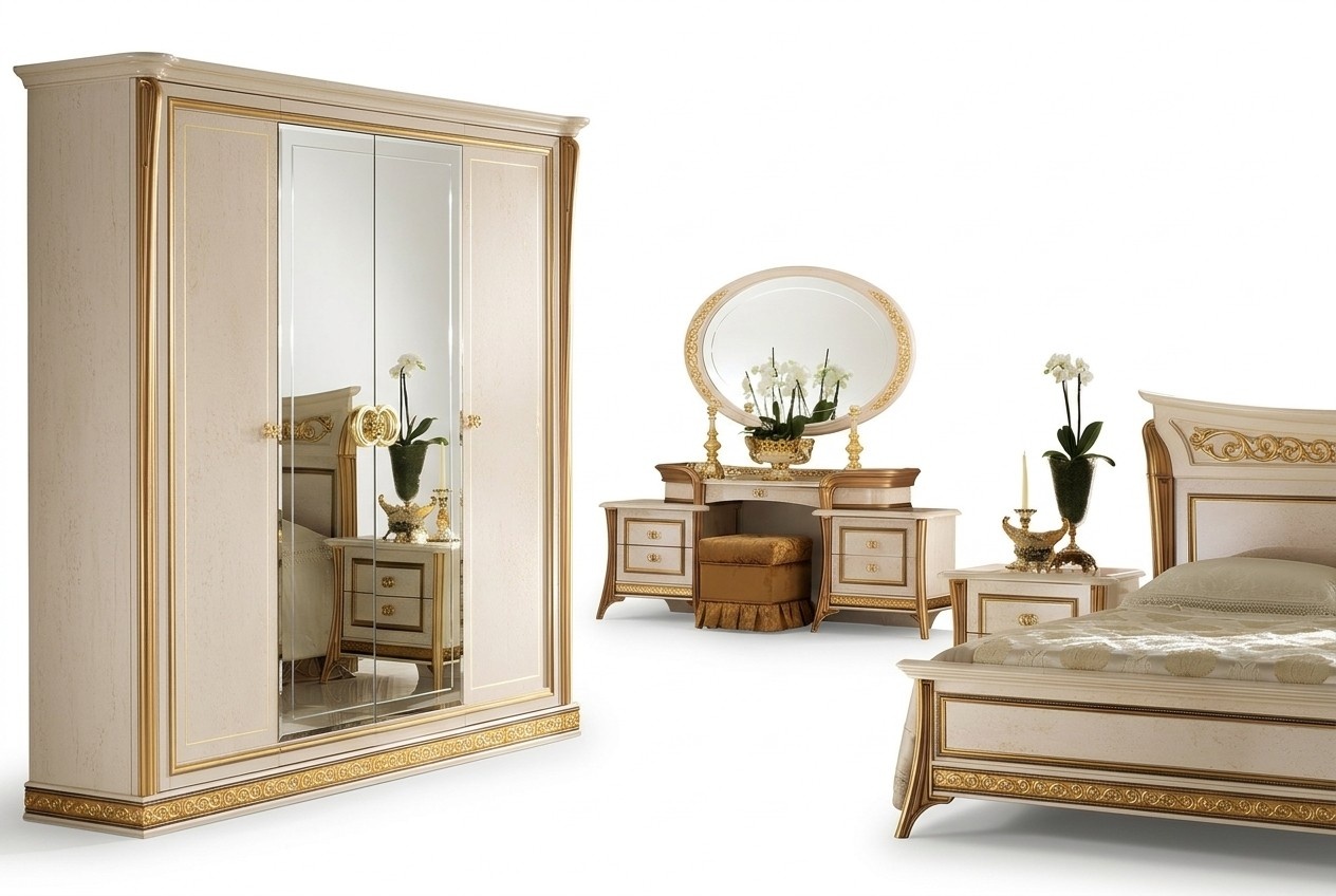 Schminktisch Frisiertisch Kosmetiktisch Kommode mit Spiegel Ablagen Konsolen Neu