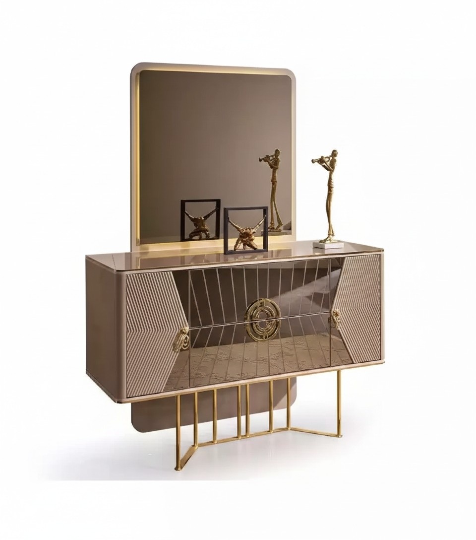 Schminktisch Luxus Schlafzimmer Kosmetiktisch Spiegeltisch Kommode Sideboard