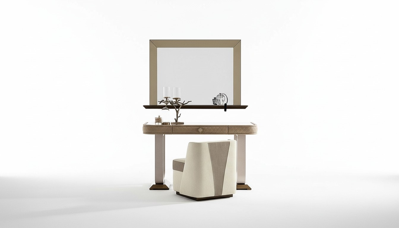 Schminktisch Schlafzimmer Hocker Set Kommode Tisch Modern Konsole Spiegel