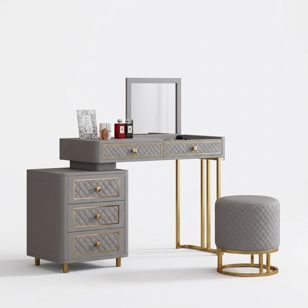 Schminktisch Stuhl Luxus Konsole Kommode Schlafzimmer Konsolentisch Holz