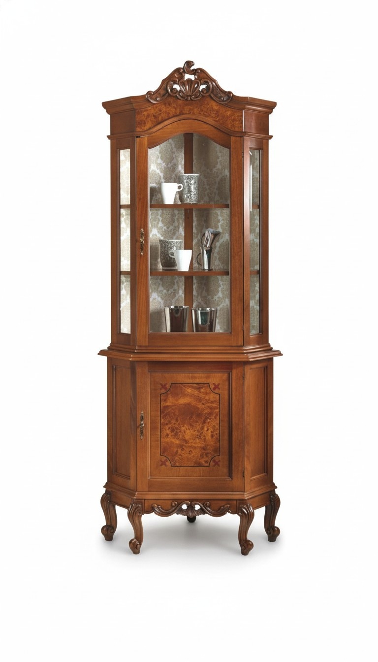 Schränke Vitrinen Glas Schrank Echtholz Vitrine Wohnzimmer Holz Möbel Anrichte