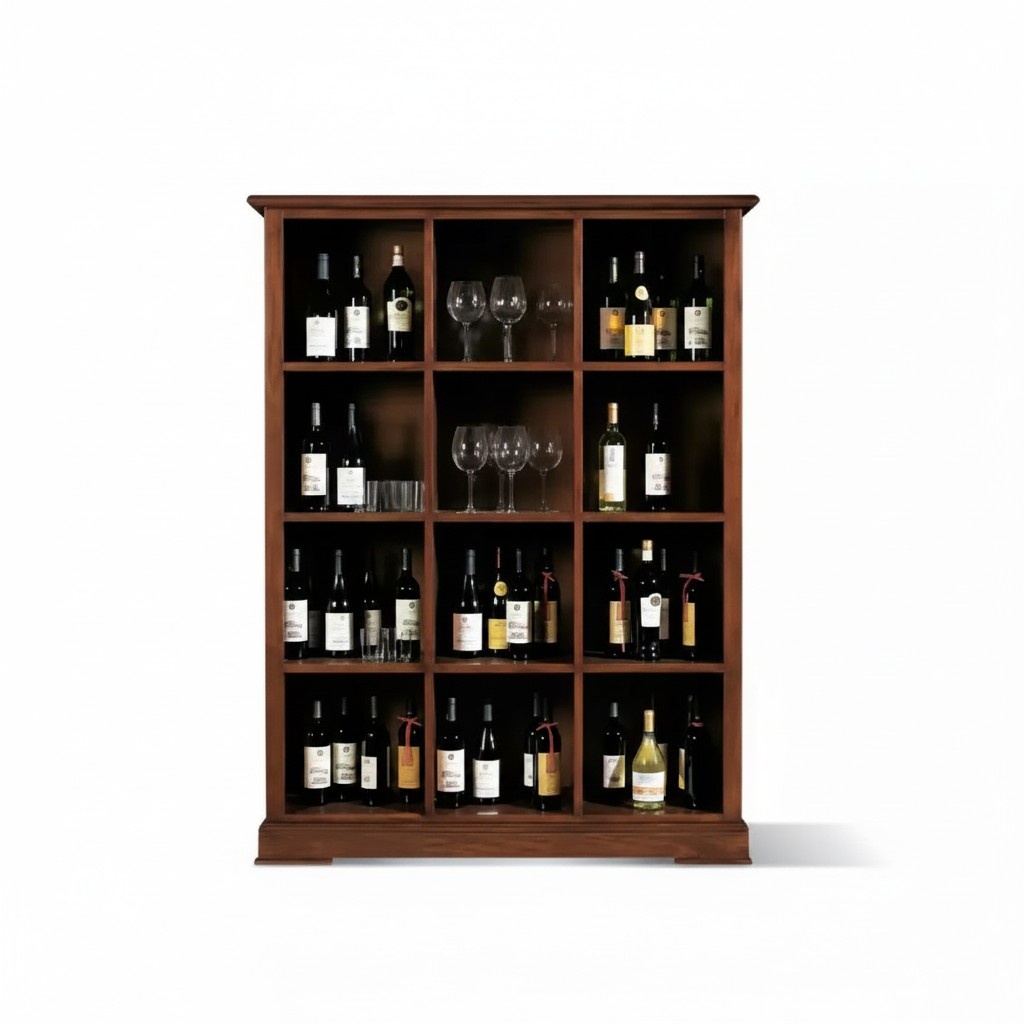 Schrank Bar Barschrank Vitrine Wohnzimmer Designer Regal Möbel Holz