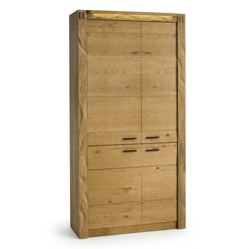 Schrank Kleiderkasten Hochschrank Stauraumschrank Wäscheschrank