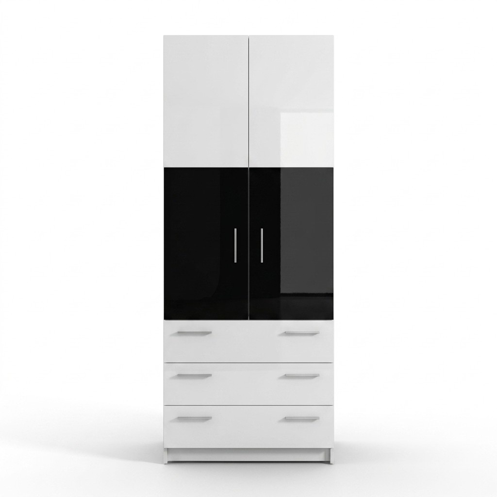 Schrank Kleiderkasten Hochschrank Stauraumschrank Wäscheschrank