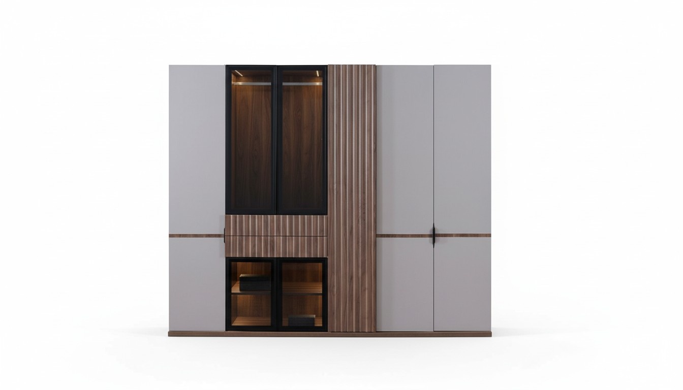 Schrank Kleiderschrank Schlafzimmer Schränke Modern Holz Luxus 260cm