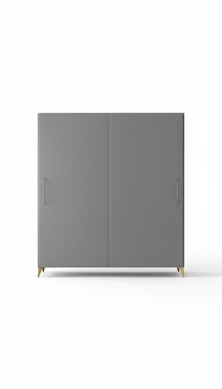 Schrank Material Holz Kleiderschrank Schrank Holz Schrank neu grau