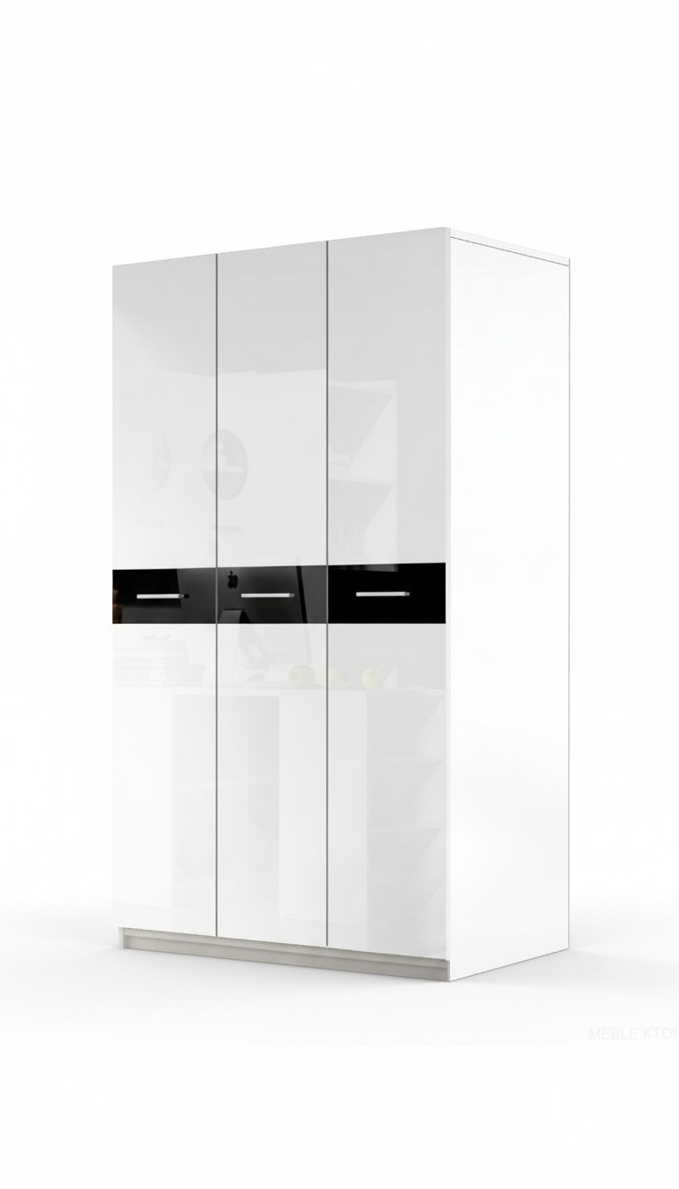 Schrank Schränke Kleiderschrank Hochglanz Kleiderschränke Kinderzimmer Weiß Neu