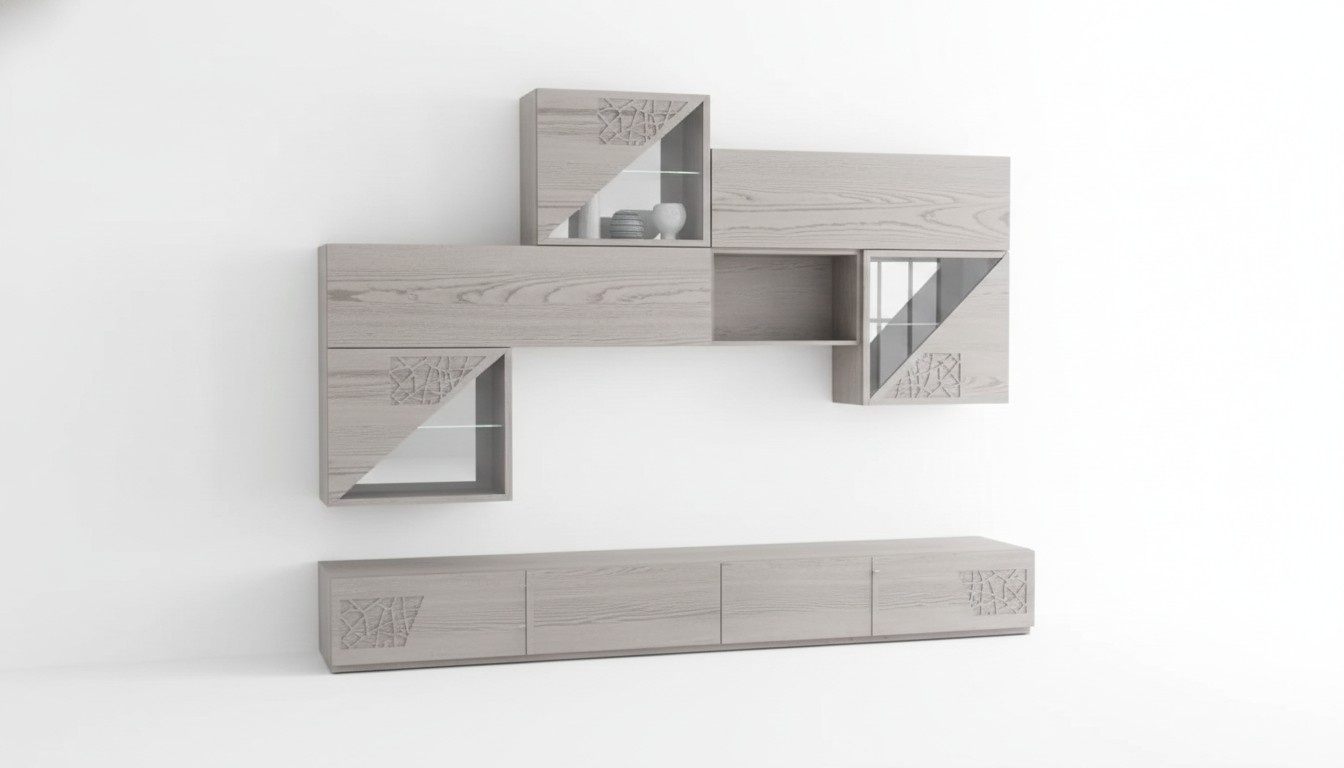 Schrankwände Regal Wohn Wand Side Low Board Regale Holz design Schränke