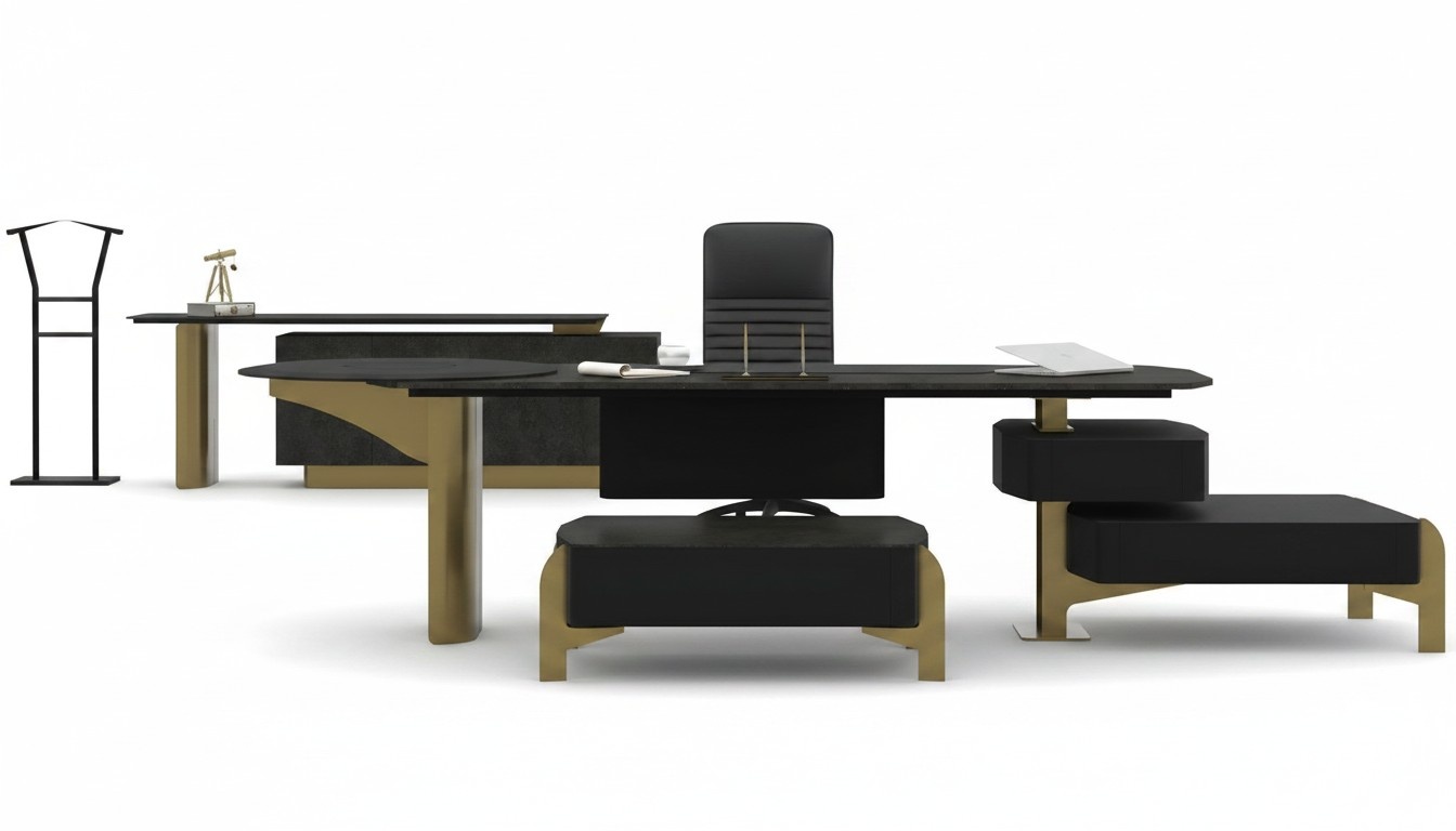 Schreibtisch Büroschrank Couchtisch Arbeitszimmer Luxus Büroausstattung