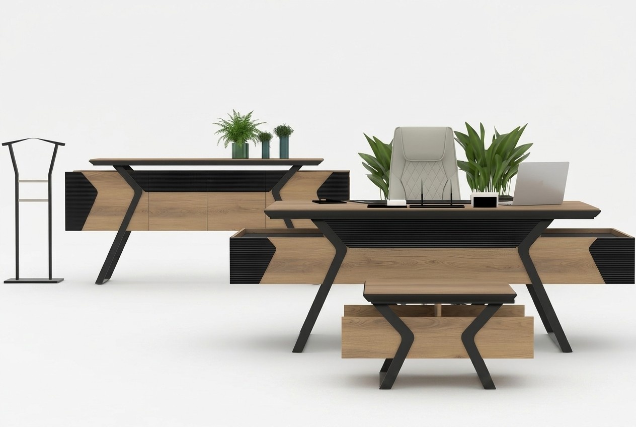 Schreibtisch Büroschrank Sideboard Couchtisch Büromöbel Arbeitszimmer