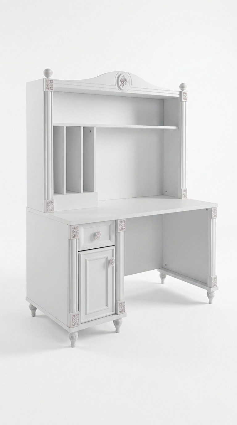 Schreibtisch Jugend Kinder Zimmer Holz Möbel Design Weiß Tisch Landhaus