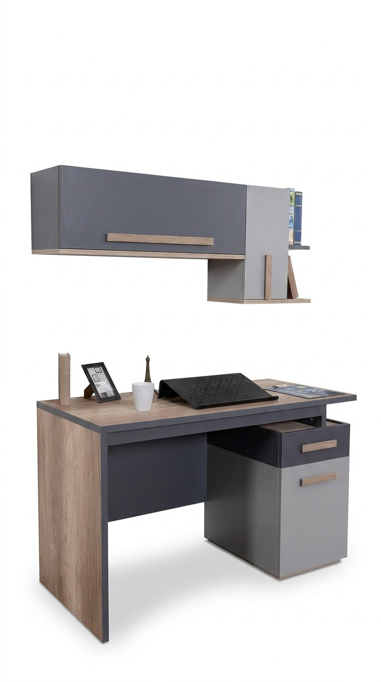 Schreibtisch Modern Tisch Wandregal Holz Jugend Kinderzimmer Möbel Design