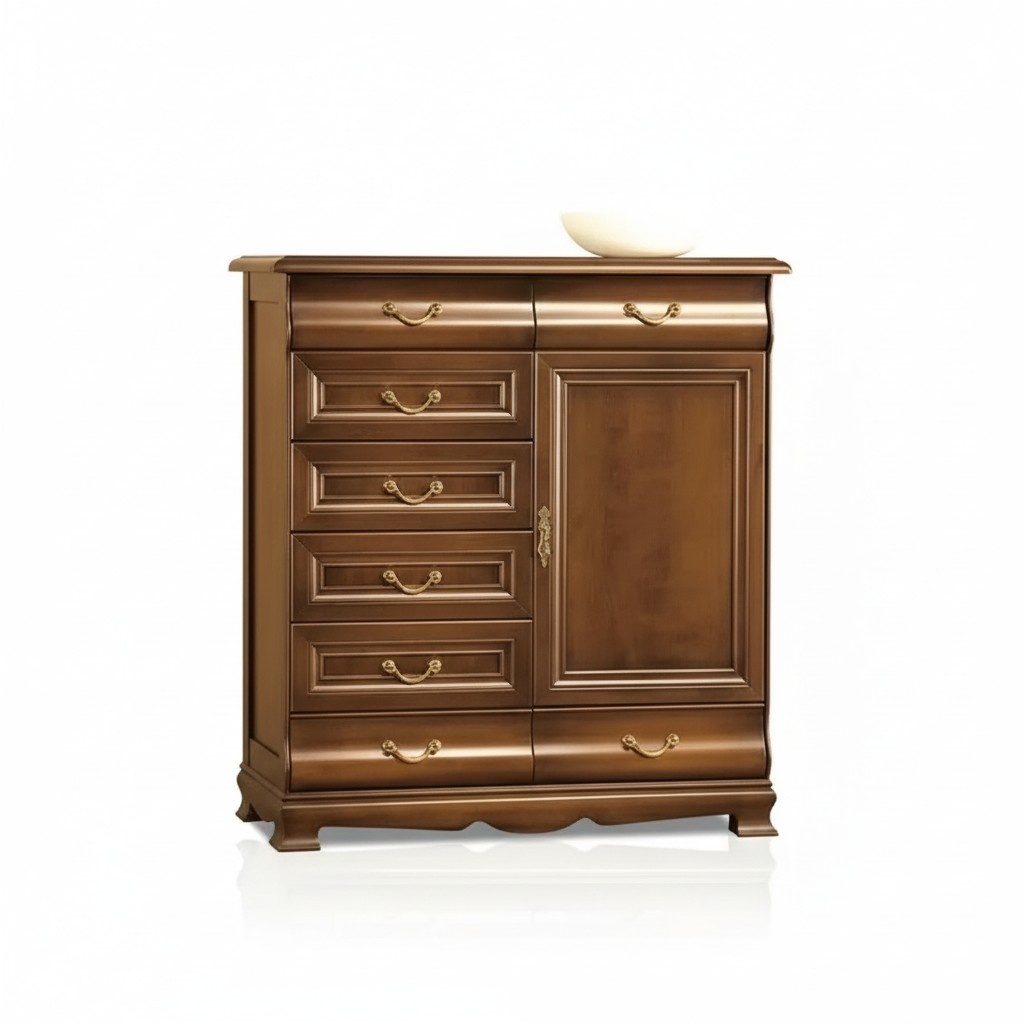 Schubladen Eiche Massivholz Kommoden Sideboard Kommode Echtholz Schrank