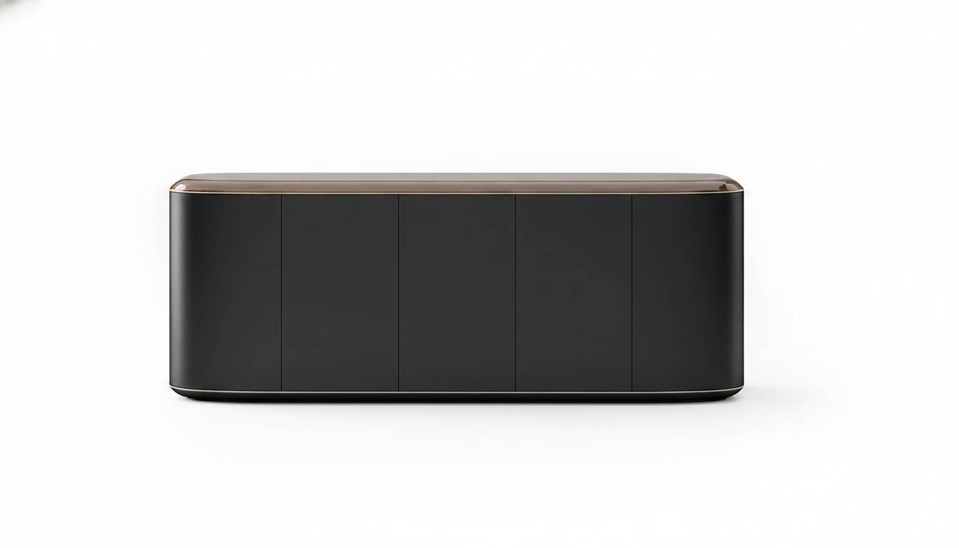 Schwarze Konsole aus Holz modern, stilvoll und hochwertig