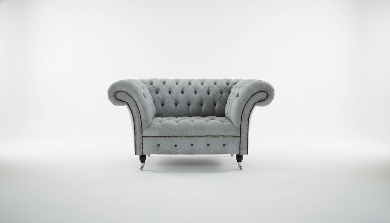 Sessel 1 Sitzer Polstersofas Klassische Chesterfield Stuhl der Premium Klasse