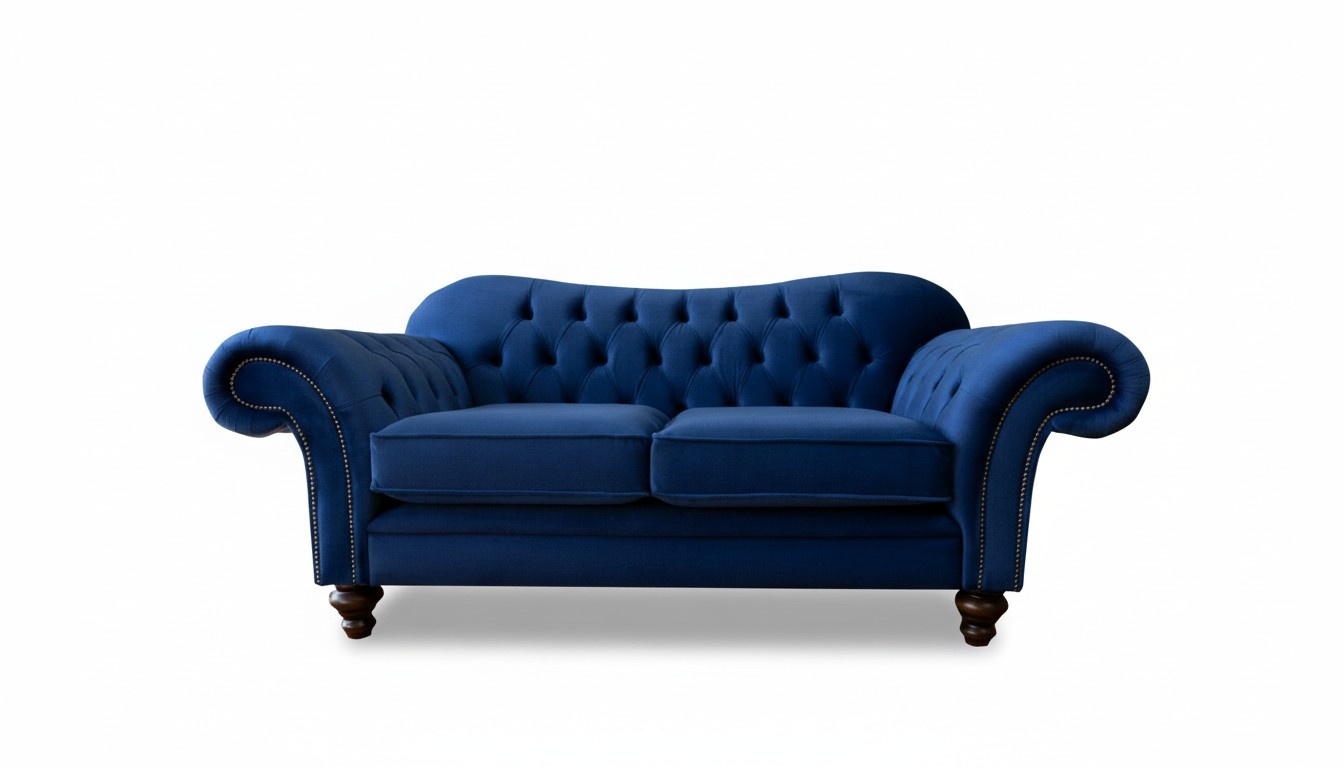 Sessel Club Lounge Design Chesterfield Stuhl Polster Sofa 2 Sitz Fernseh Samt