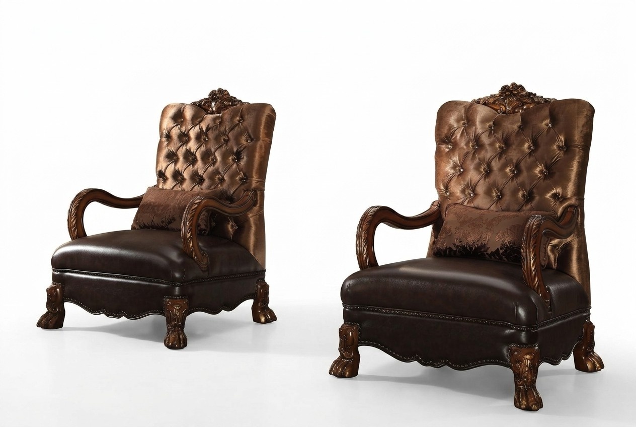 Sessel Designer Stuhl Polster Relex Stoff Textil Leder Lounge Neu Chesterfield