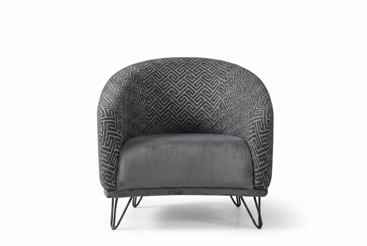 Sessel Einsitzer Sofa Couch Polster 1 Sitz Clubsessel Stoff Modern Wohnzimmer