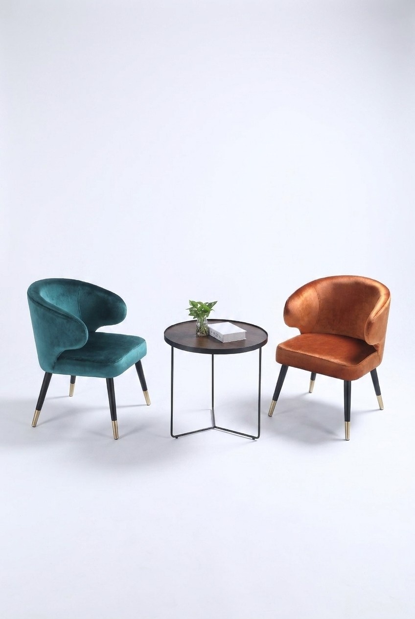 Sessel Metall Design Lounge Sitz Relax Luxus Zimmer Warte Neu Club Polster