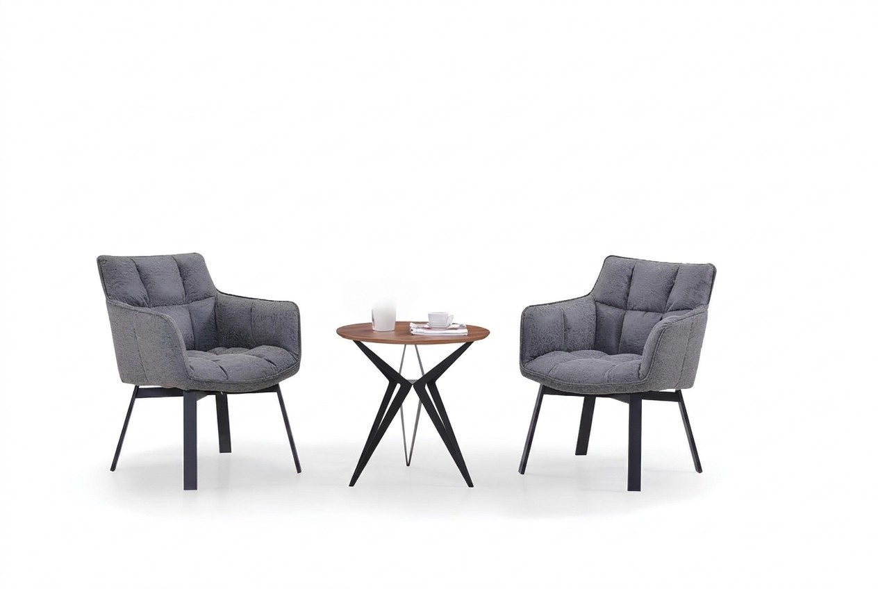 Sessel Metall Design Lounge Stuhl Sitz Relax Luxus Zimmer Warte Neu Club Polster