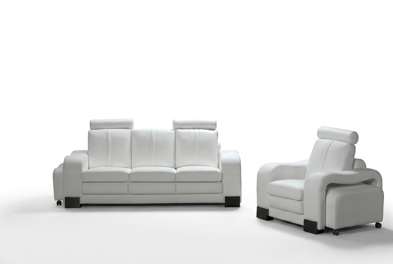 Sessel Relaxsessel Einsitzer Fernsehsessel mit Hocker Kunstleder TV Lesesessel
