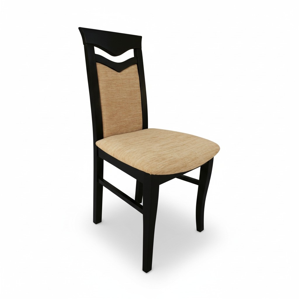 Set 2x Sessel Stuhl Design Holz Stoff Polster Stühle Gastro Esszimmer Textil