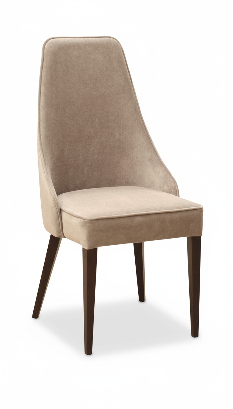 Set 6x Designer Stuhl Leder Lehnstuhl Stühle Gastro Esszimmer Holz Polster Neu