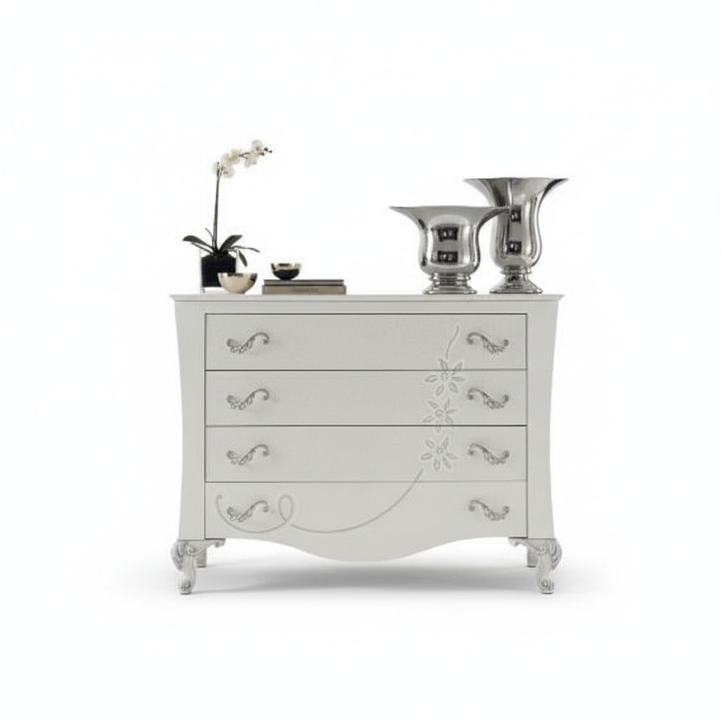 Set Kommode mit Spiegel Schminktische Konsole Kommoden Holz Modern Schlafzimmer