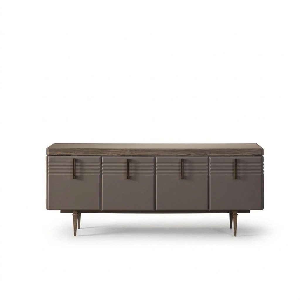 Sideboard Anrichte Holzschrank Kommode Schrank Holz Grau Wohnzimmer