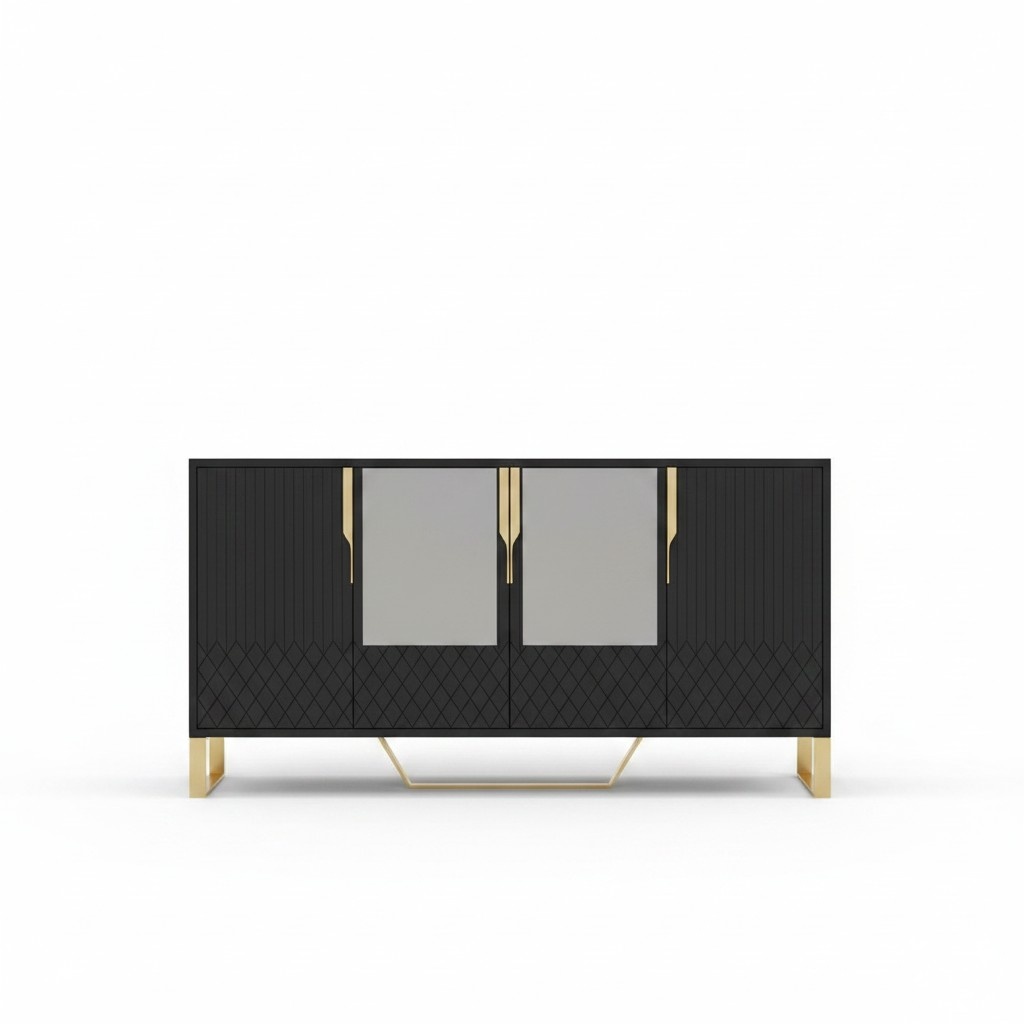 Sideboard Holz Wohnzimmer Anrichte Möbel Kommode Schrank Modern Neu