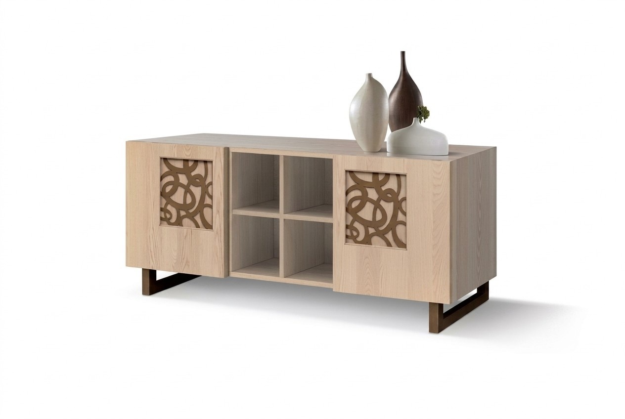 Sideboard Luxus neu schaukelnd beige Modern Wohnzimmer