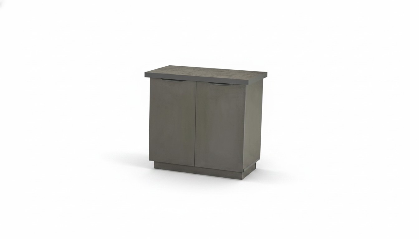 Sideboard Modern Design Stil Arbeitszimmer Grau Einfarbig Aktenschrank