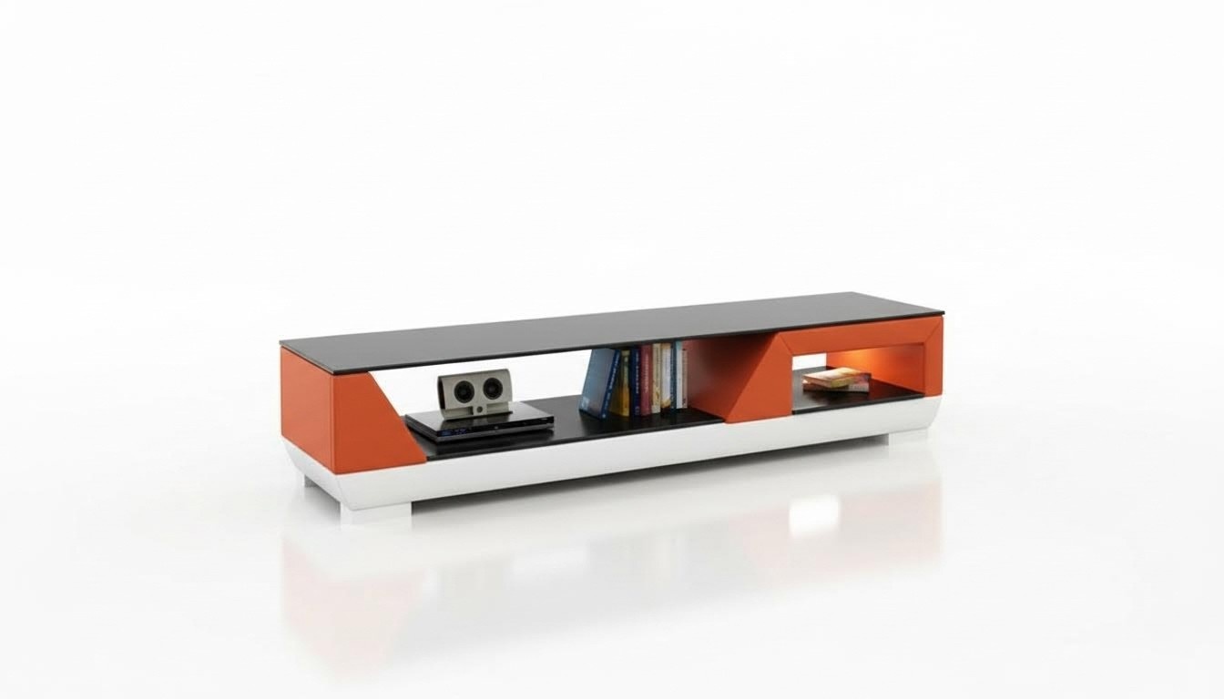 Sideboard rtv Kommode Schrank Designer Möbel Low Board Kommoden Glas Leder Neu
