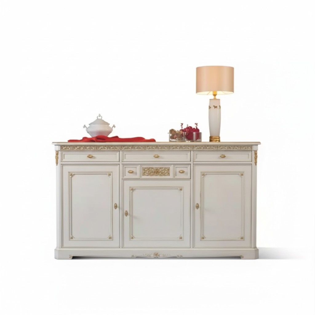 Sideboard Schubladen Holz Sideboard Schrank Massiv Möbel Wohnzimmer Neu
